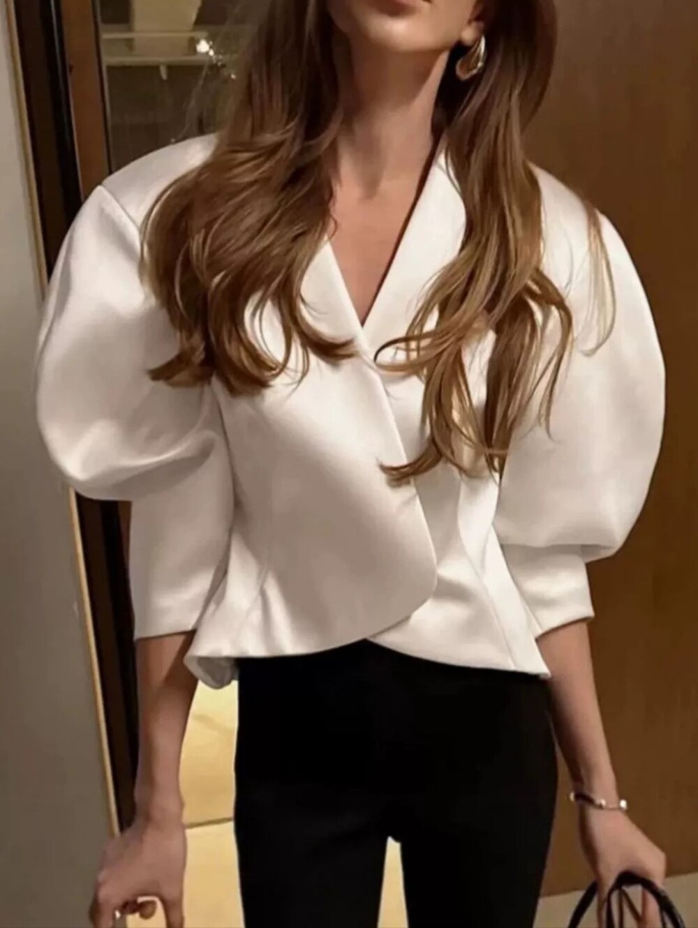 Puff Sleeve Cropped Outerwear